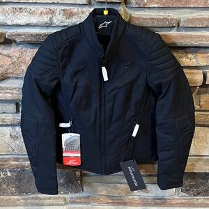Alpinestars Isla Water Repellant Black Motorcycle Riding Jacket